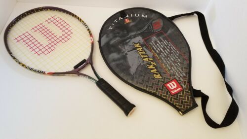 Wilson Pete Sampras Rak Attak Titanium 21 Tennis Racquet With Original Case