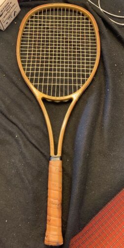 Bard Gold Fire Mid Plus Boron Graphite Comp Tennis Racquet 4 1/4 L Leather