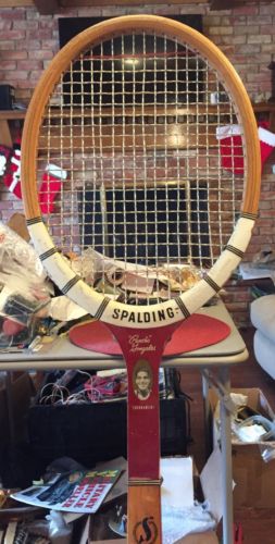 Vintage Spalding Wooden Pancho Gonzales Tournament Tennis Racquet Rare 52-261