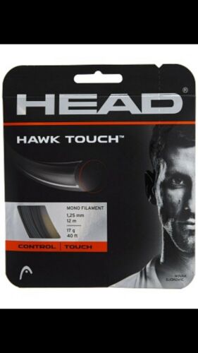 Head Hawk Touch 17G. New Tour Tennis String. Grey