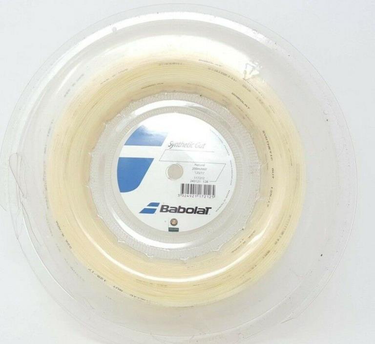 Babolat Synthetic Gut 1.25mm Natural Tennis String Reel Open