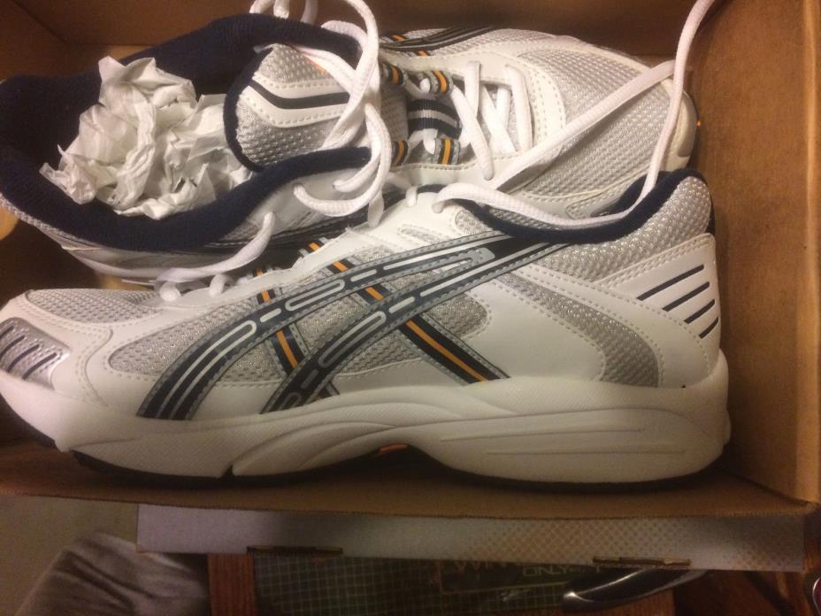 ASICS GEL-STRIKE TN 626-9150 SILVER/NAVY/CHEDDAR MEN SHOES SZ 8--002