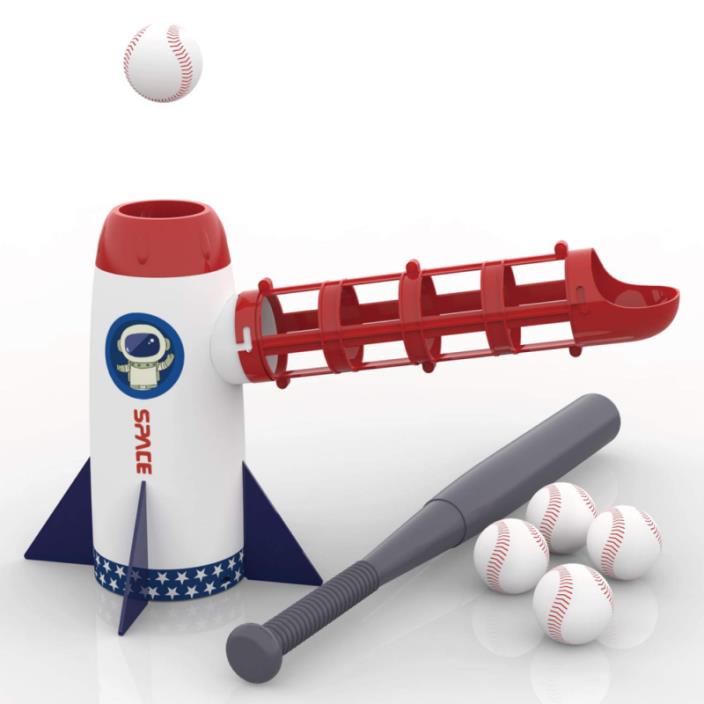 iPlay, iLearn Backyard Baseball Pitching Machine Toys, Training Sport Set, Outdo