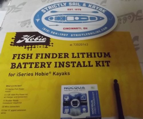 Hobie Fish Finder Lithium Battery Install Kit for i-Series Hobie Kayaks #7202...