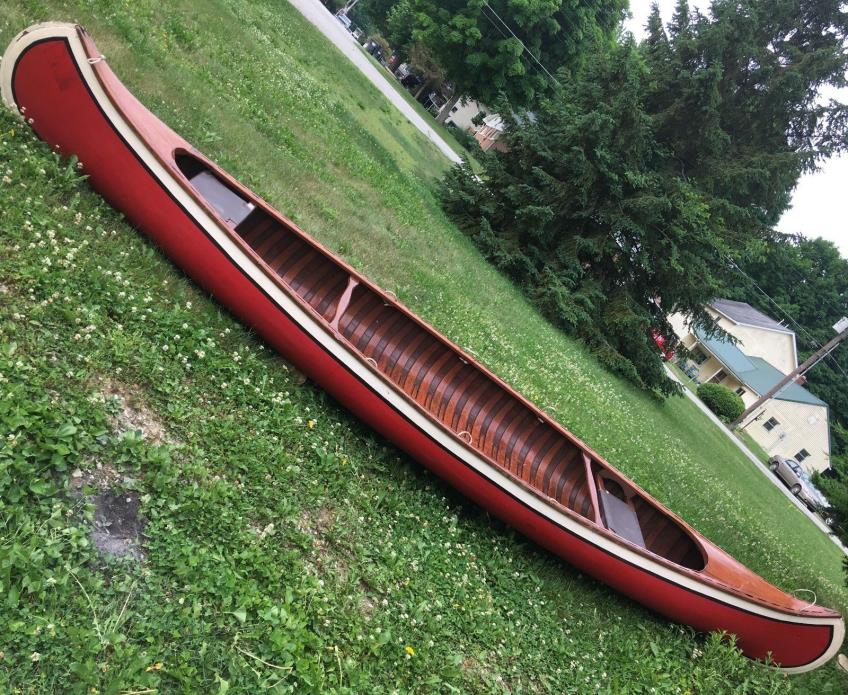 St. Louis Meramec / circa 1925 / custom vintage long deck courting canoe / Rare