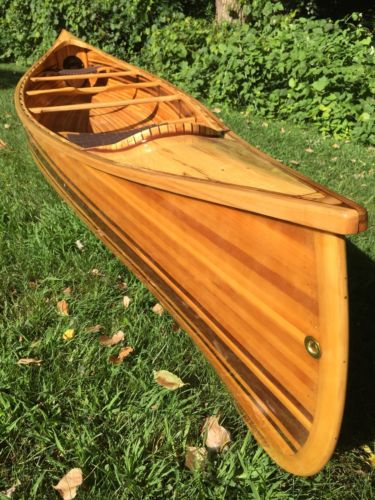 Handcrafted Cedar Strip Prospector Canoe
