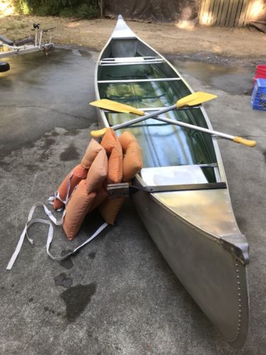 17’ Sea Nymph Aluminum Canoe With NEW Trailer Trailer
