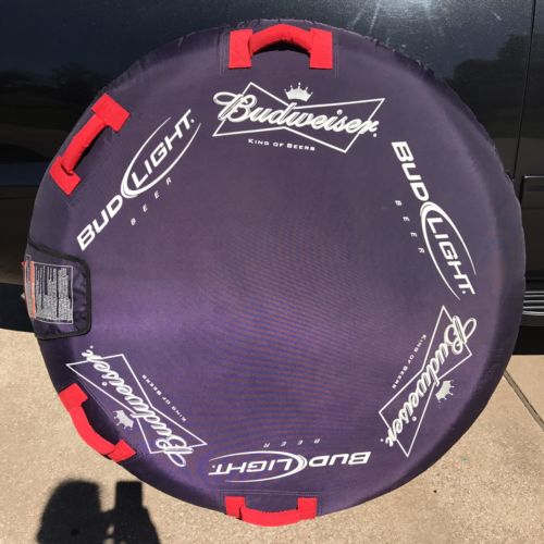 Extremely Rare BUDWEISER Promotional One Person Boating Towable Deck Tube Round