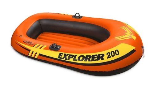 Intex Explorer 200 Inflatable 2 Person Capacity Pool & Lake Fishing Raft Boat