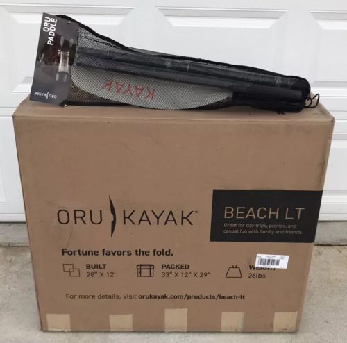 Oru Origami Kayak THE BEACH LT Folding Plastic Boat Never Opened Brand New