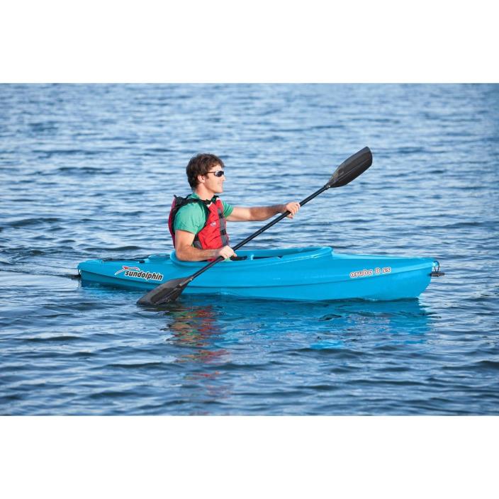 Sun Dolphin Aruba 8' SS Sit-In Kayak, Paddle Included Free Shipping