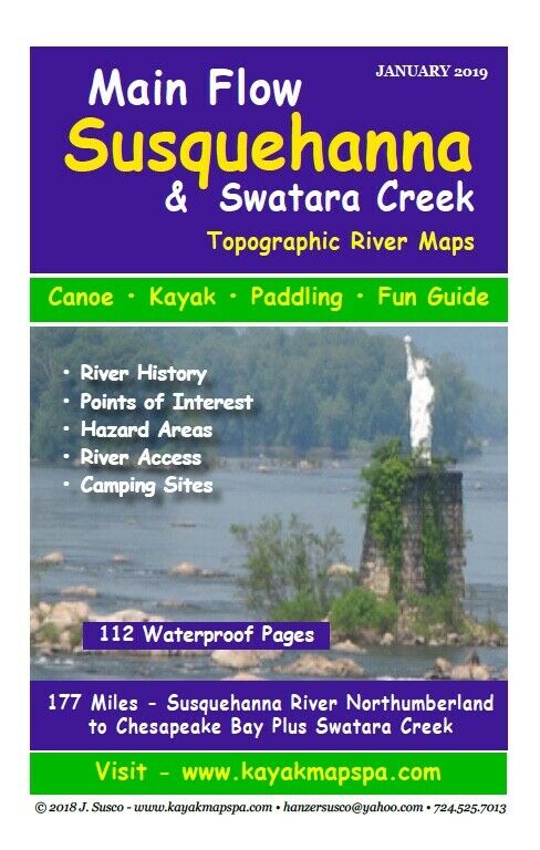 Kayak/Canoe -  Main Susquehanna  River Paddler’s Maps