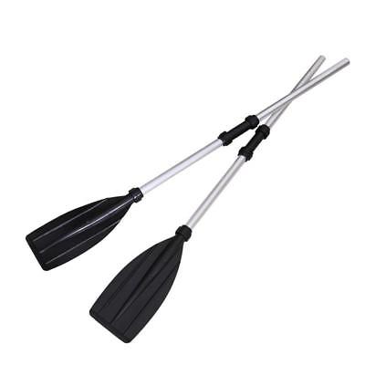 1 Pair Boat Paddle Aluminum Alloy Detachable Afloat Kayak Oars Canoe Paddles Boa