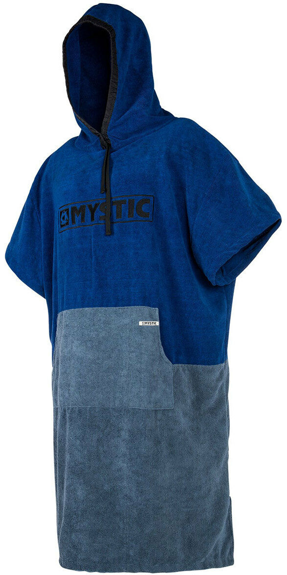 Mystic 2018 Changing Poncho Towel Coverup Robe Pullover Navy Blue -- NEW