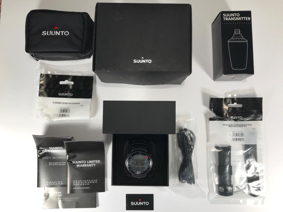 Suunto DX Black Titanium w/USB and Wireless Tank Transmitter