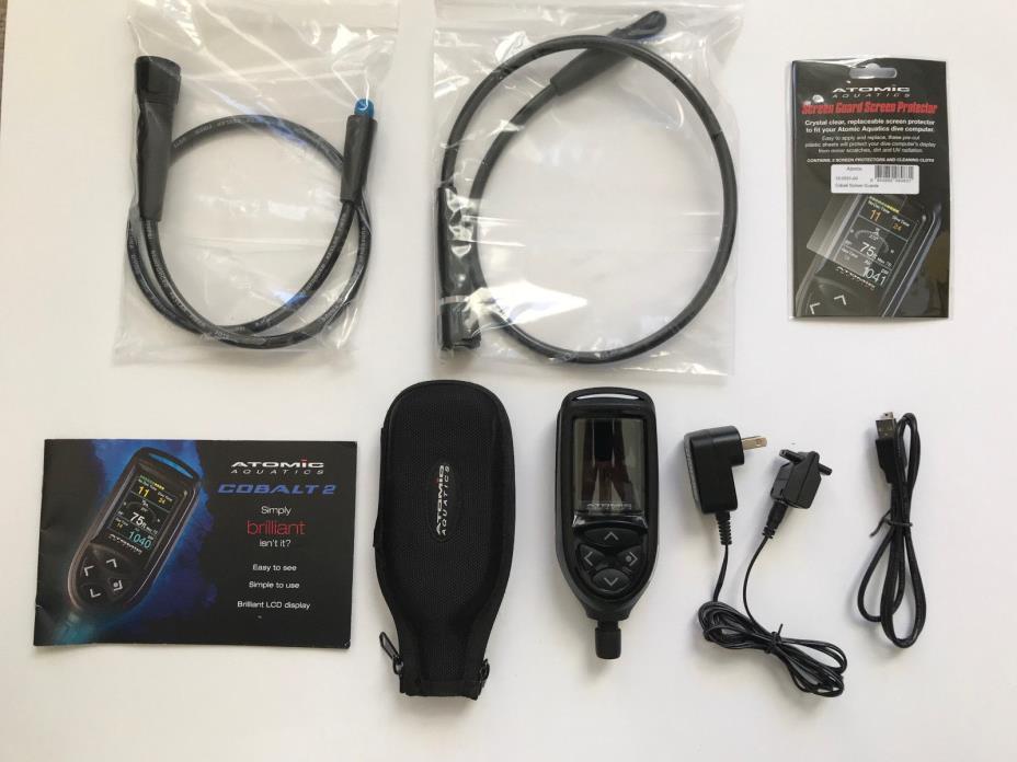 Atomic Cobalt 2 Air Integrated Dive Computer with Digital Compass plus extras