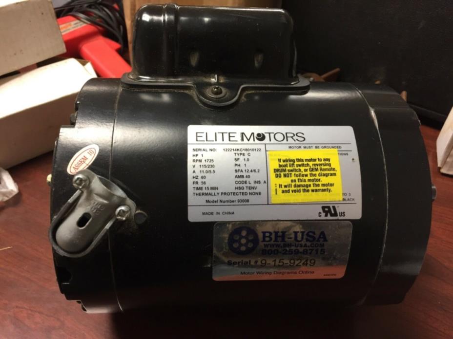 BH-USA Boat Lift Motor *NEVER ENERGIZED*