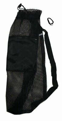 101SNORKEL Mesh Drawstring Snorkel Swim Sport Bag with Black Zip Pocket