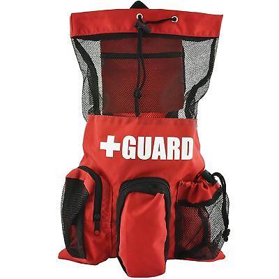 BLARIX Lifeguard Mesh Drawstring Bag Red