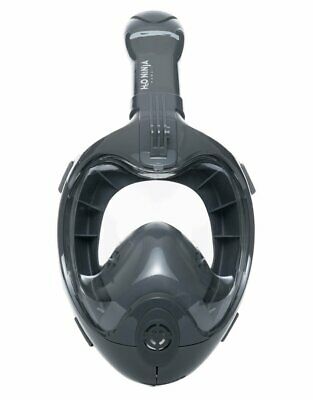 H2O Ninja X Easy Breath Full Face Snorkel Mask -Gray -Size L / XL