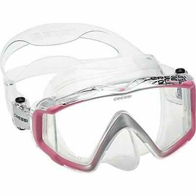 Cressi Liberty Diving Masks Triside Spe Mask, Clear/Pink/Silver Sports 