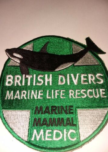 RARE British Divers Marine Rescue Medic Patch DIVING /  WHALE