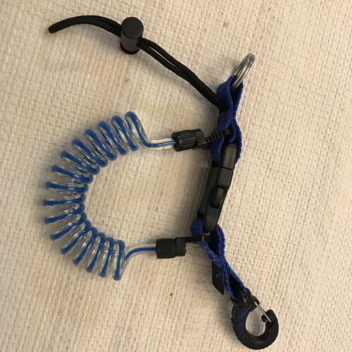Gear Keeper SCUBA Dive Retractor, Hose Clips Whistle, Coiled Lanyard Octo Holder