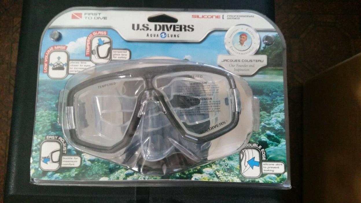 U.S. Divers Aqua Lung Madera Mask mix 6 Silicone professional series New
