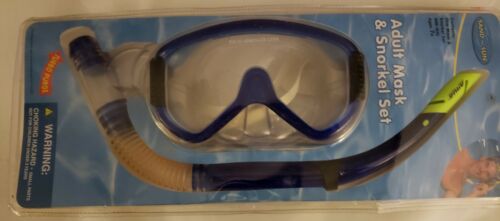 Sand n Sun mask set snorkel snorkeling New goggles blue adult adjustable purge
