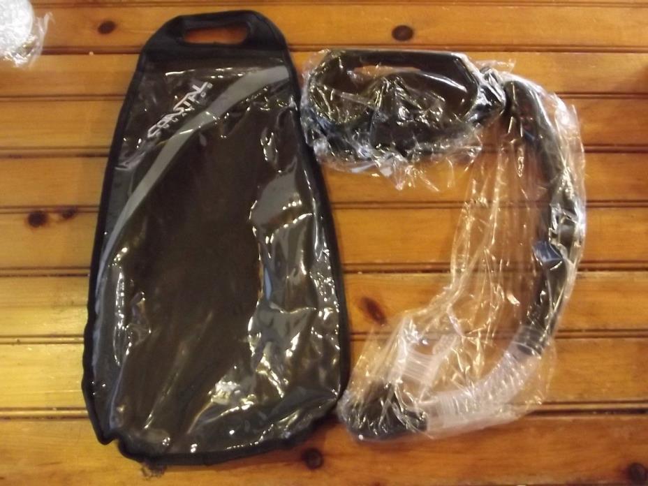 Coastal Aquatics Adult Dry Snorkel and Mask set - Waterproof Gear Bag - Neoprene