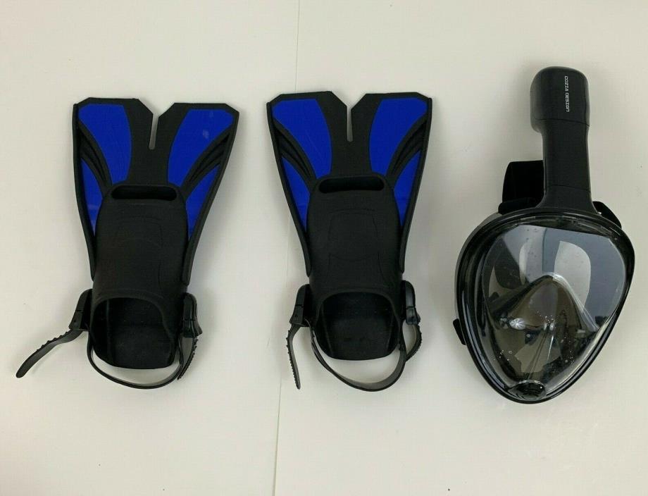 cozia design Snorkel Set with Snorkel MASK - Swim FINS Included - Snorkel MASK