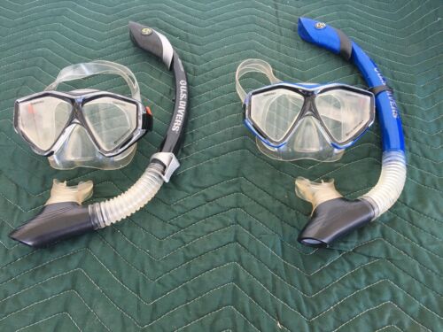 Two  US DIVERS  MASK AND SNORKEL  SET