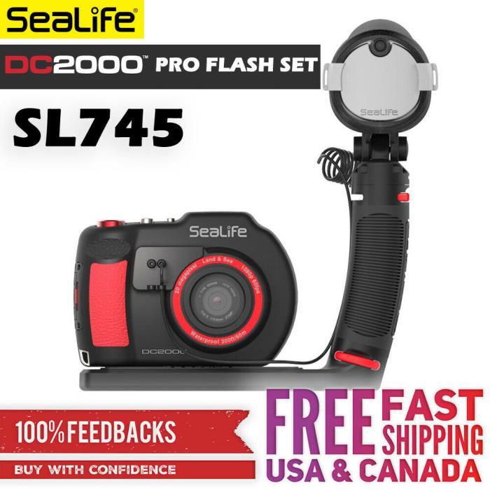 New Sealife DC2000 Pro Flash Set - Underwater Camera + Flash Kit