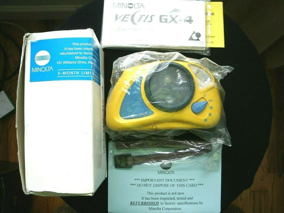 Minolta Underwater Camera, NEW Vectis GX-4, original package with warranty card