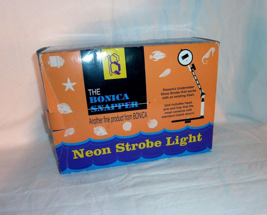 SCUBA BONICA SNAPPER Powerful Neon Underwater Slave STROBE LIGHT NEON972 in BOX