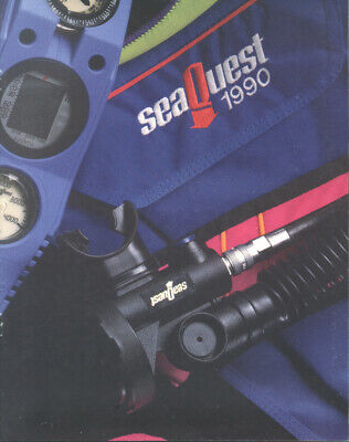 1990 SEAQUEST SCUBA DIVING EQUIPMENT CATALOG -  27 PAGES - MINT !