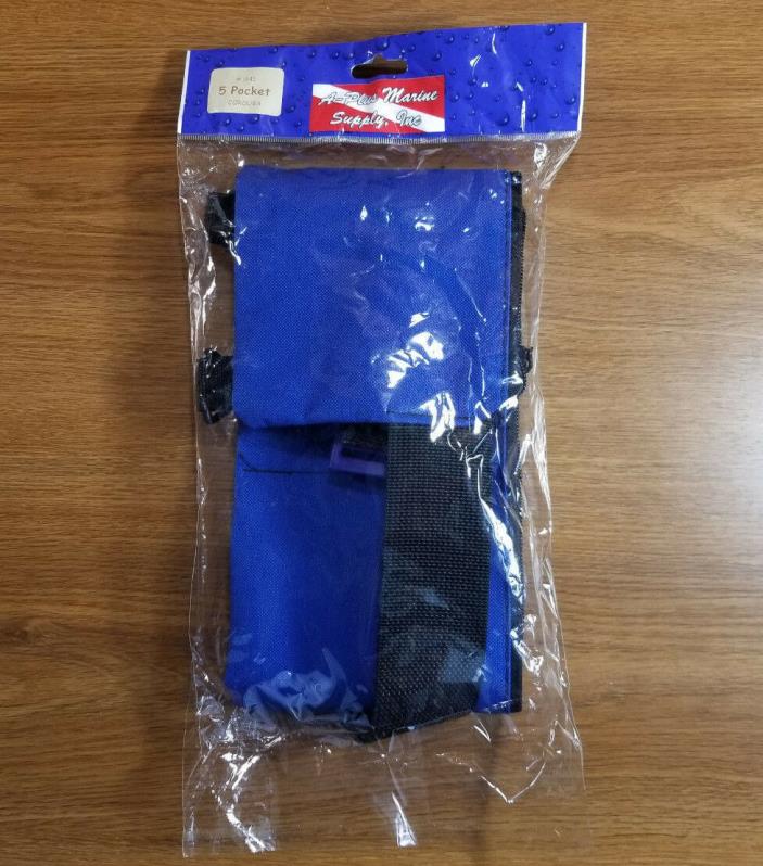 NEW BLUE 5 Pocket Weight Belt for Soft / Hard 45