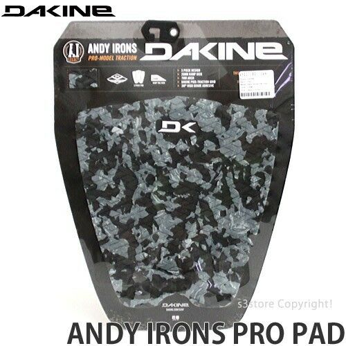 New Dakine Andy Irons Pro Model Traction Pad Surf Hawaii Blk Gray Camo Surfing