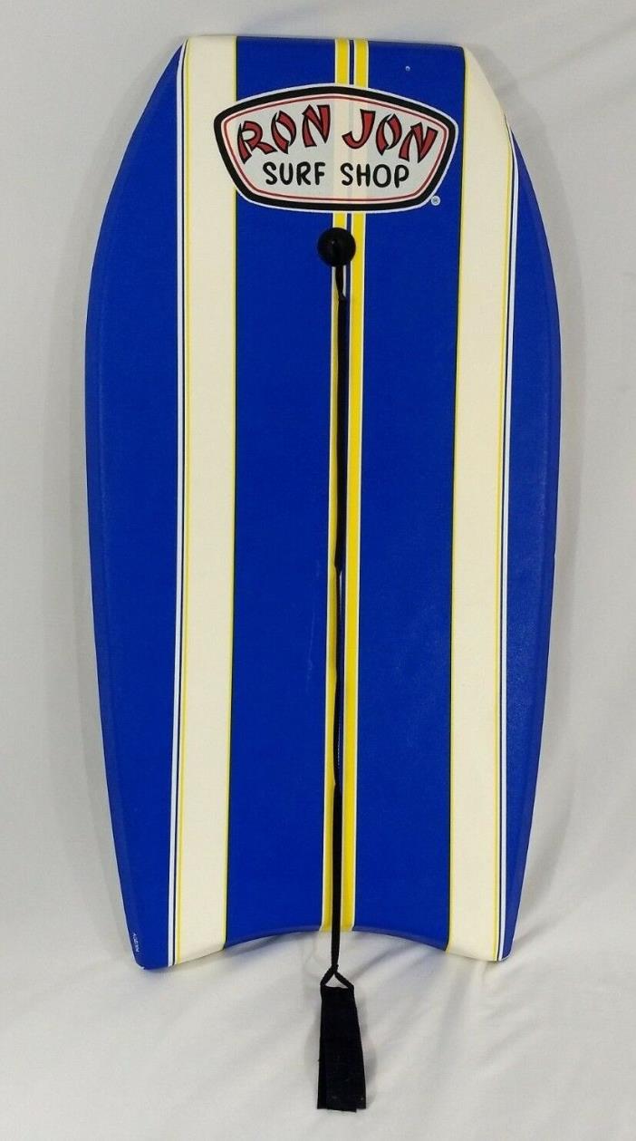 RON JON SURF SHOP Boogie Board Body Board Blue Yellow White Striped 42