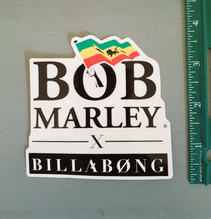 Rare Vintage Surfboard Sticker Billabong Bob Marley Decal
