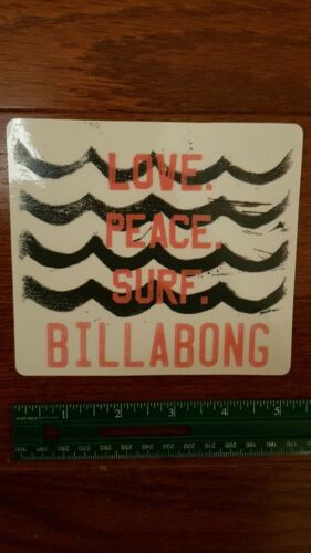 Billabong Surf Sticker Decal Rare Authentic