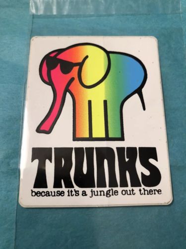 Trunks LOGO SURF Car Stickers Decals Surfing Vintage neon