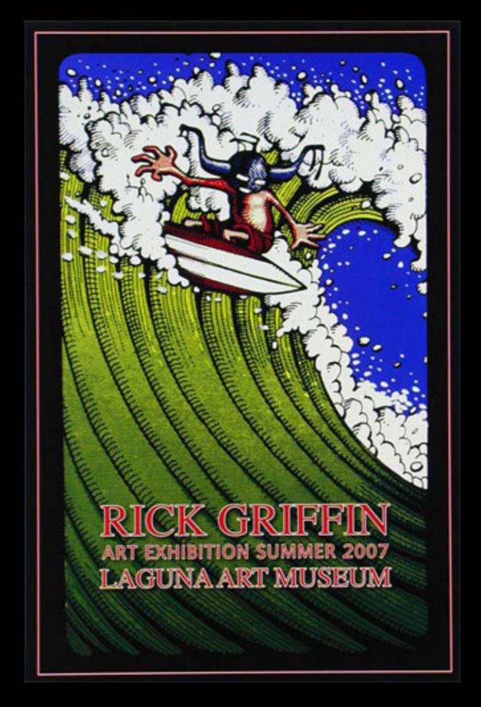 Rick Griffin Laguna Art Museum Surfing Poster 2007 Original