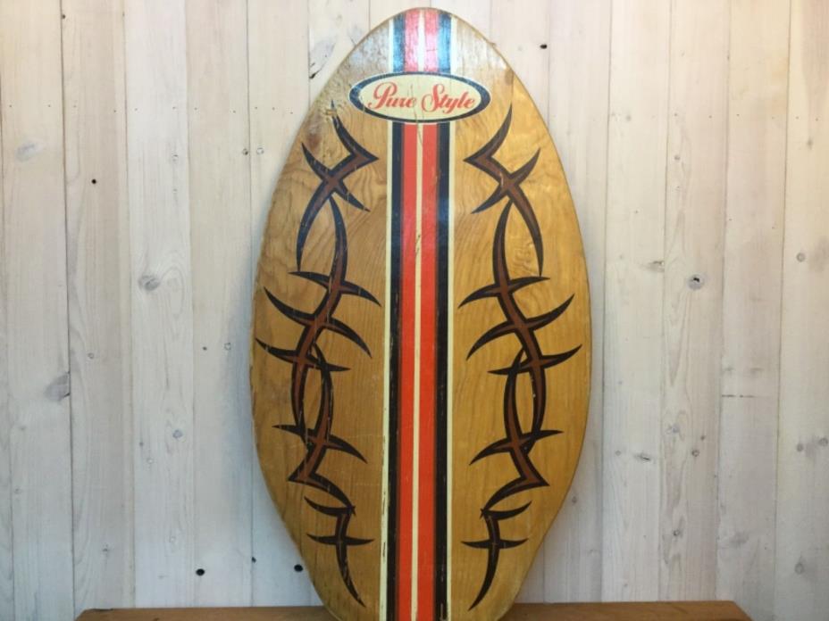Boogie Board Wood Paddle Surf Skim Board Vintage Body Board Pure Style