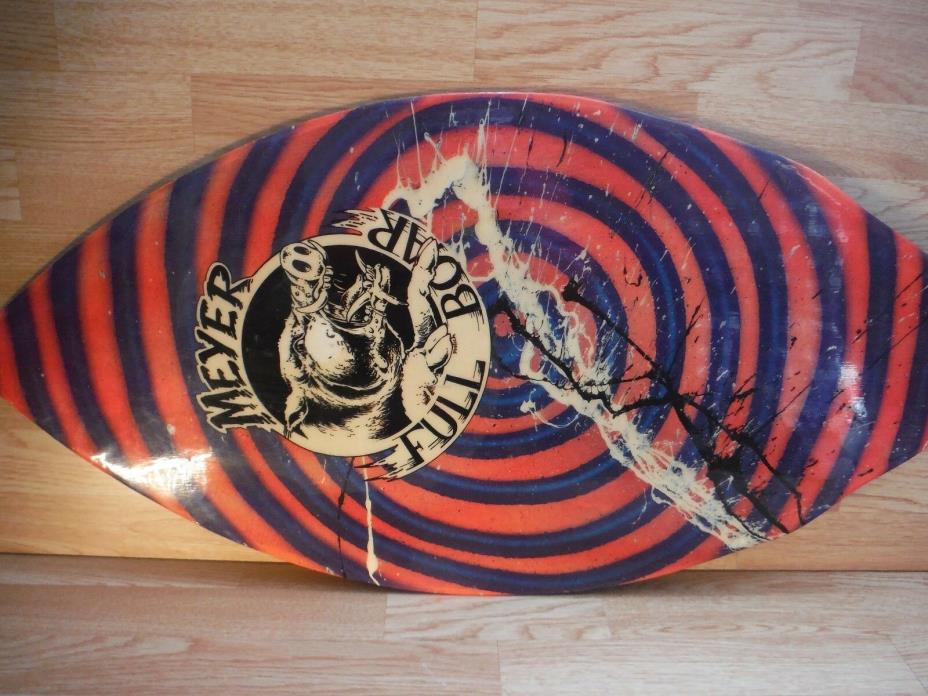 Vintage Wood Meyer Skimboard / Skim Board Surfing Retro