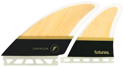 Futures Fins Controller Quad Honeycomb Bamboo Surfboard 4 Fin Set - New Keel