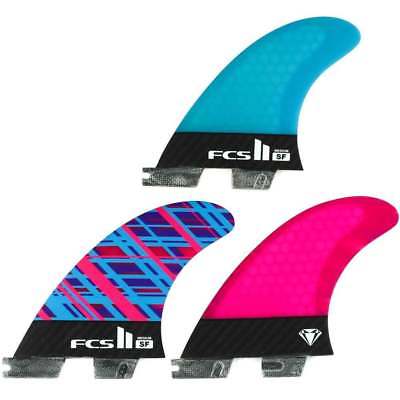 NEW FCS II 2 Sally Fitzgibbon SF Performance Core PC Thruster Fin Set - Medium