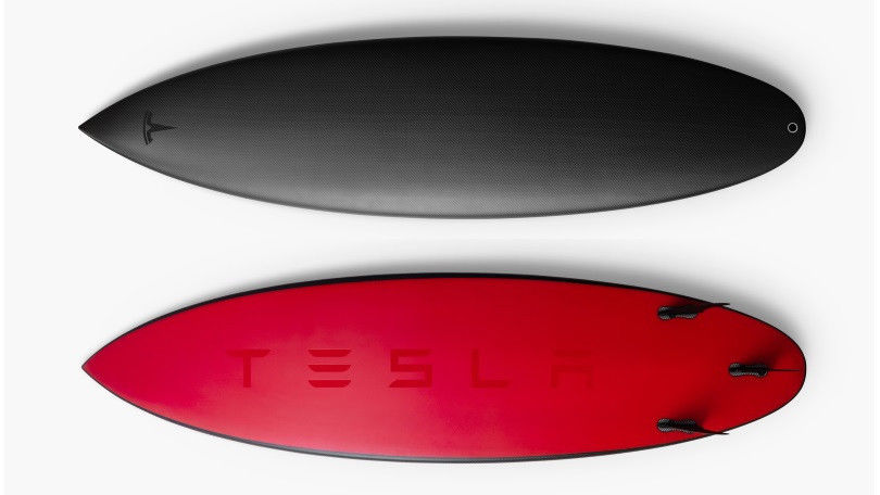 Tesla Carbon Fiber Surfboard - ONLY 200 Made! - SOLD OUT!