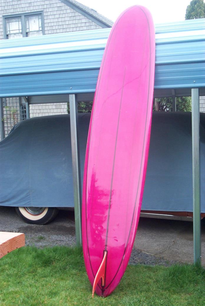 Vintage Surfboard 1967 Hansen Super Light Pintail 9'4