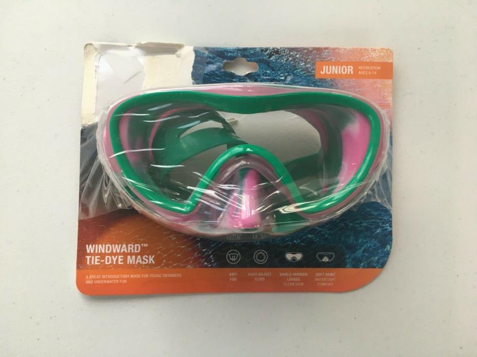 Speedo Winward Tie-Dye Mask Junior Ages 6 -14 - Pre Owned Open Package